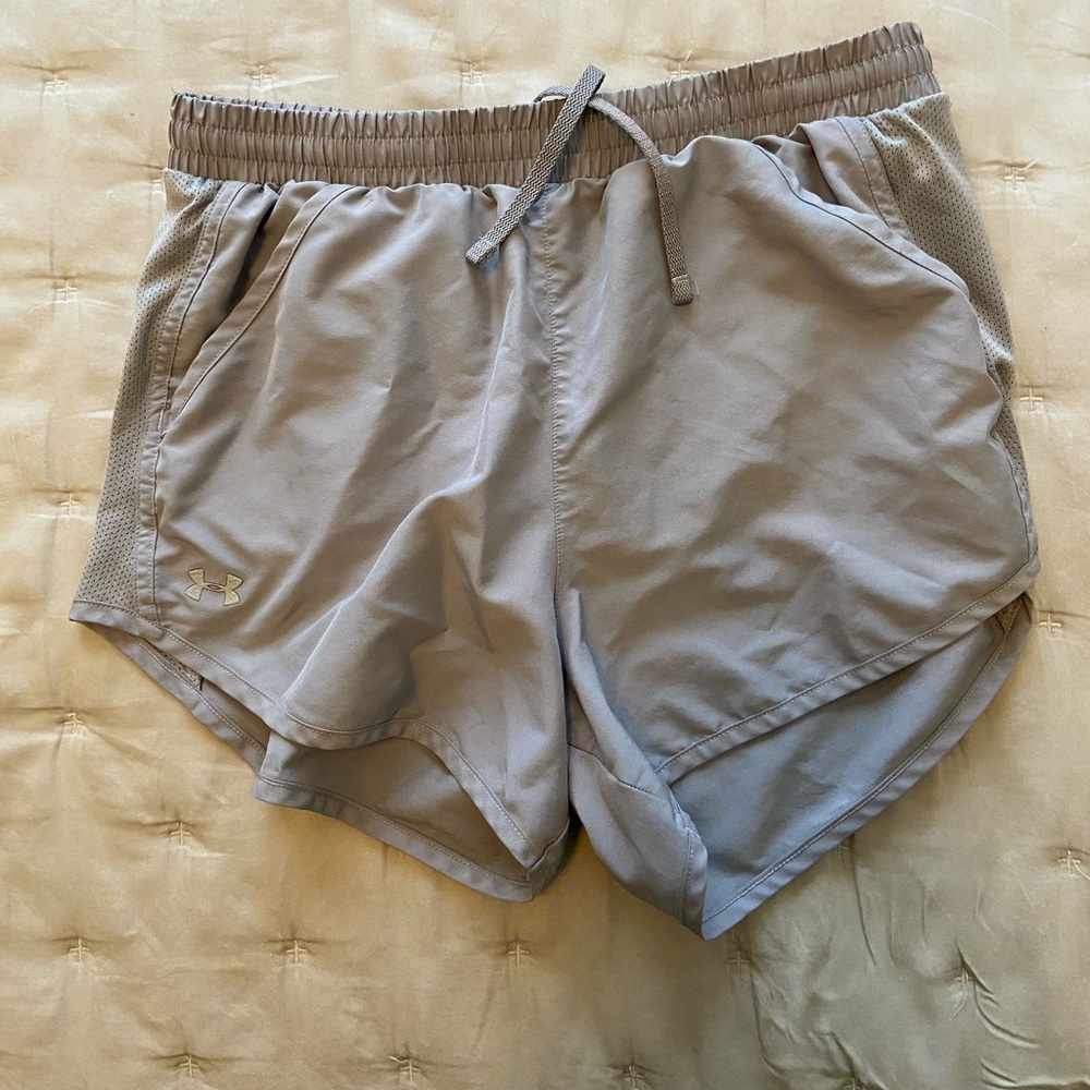 grey under armour shorts